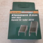 Klambrid klambripüstolile Mannesmann 8mm, 1000tk