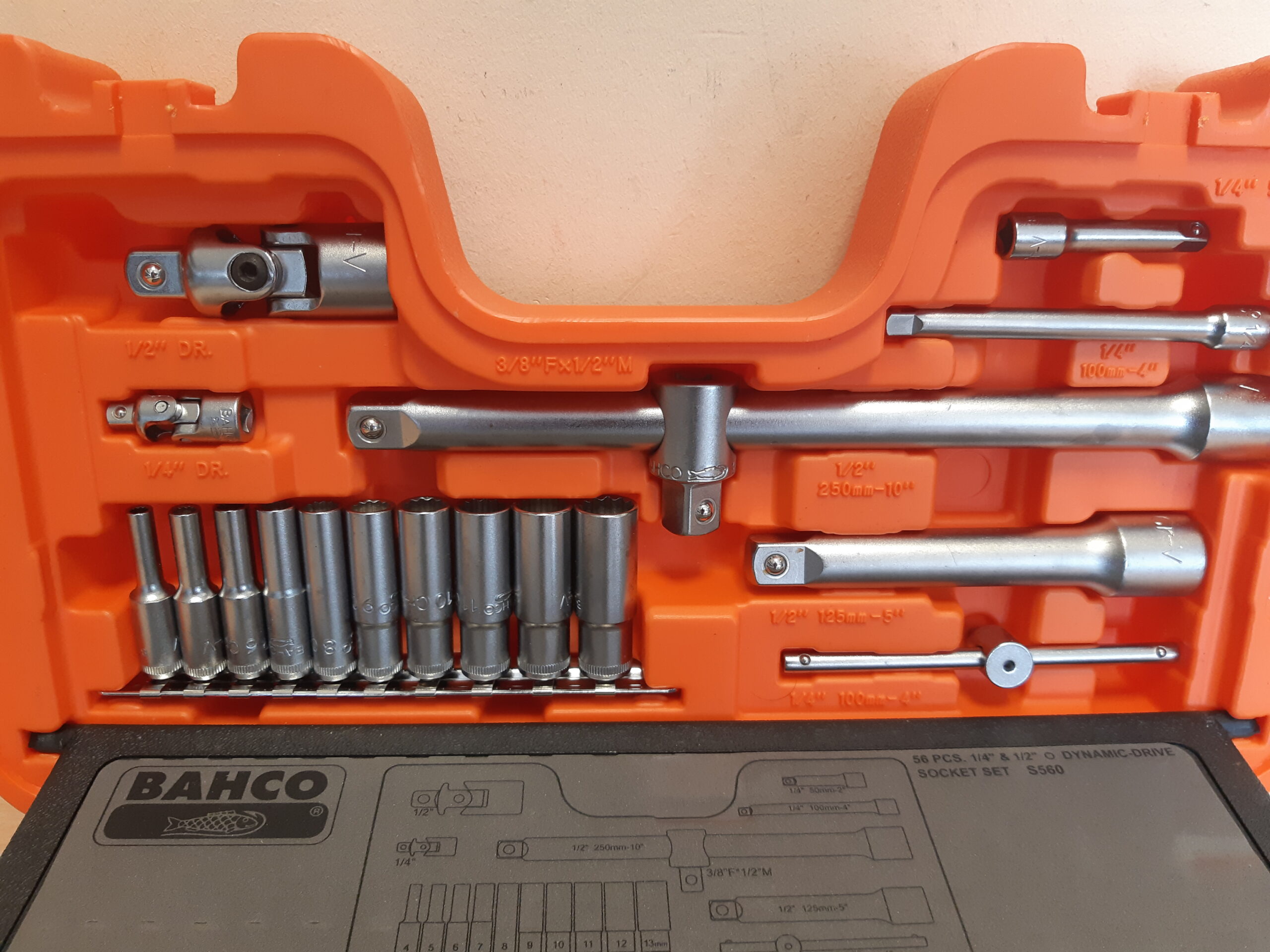 Tools24 - padrunvõtmete komplekt Bahco S560-4