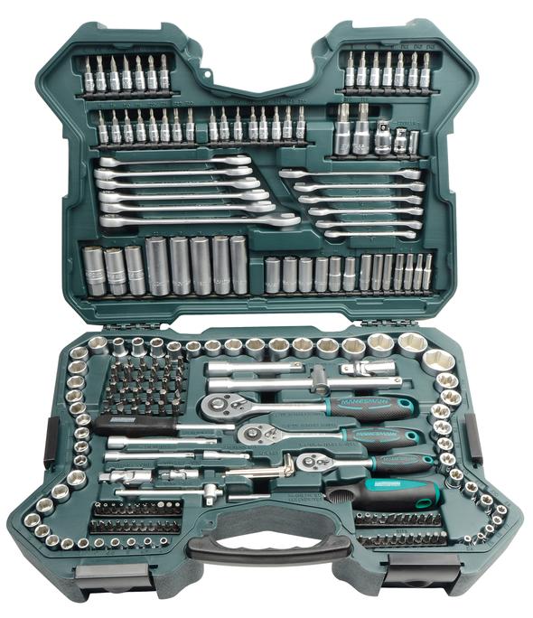 Tools24 - Tööriistakomplekt padrunvõtmete komplektid Mannesmann, 215 osa