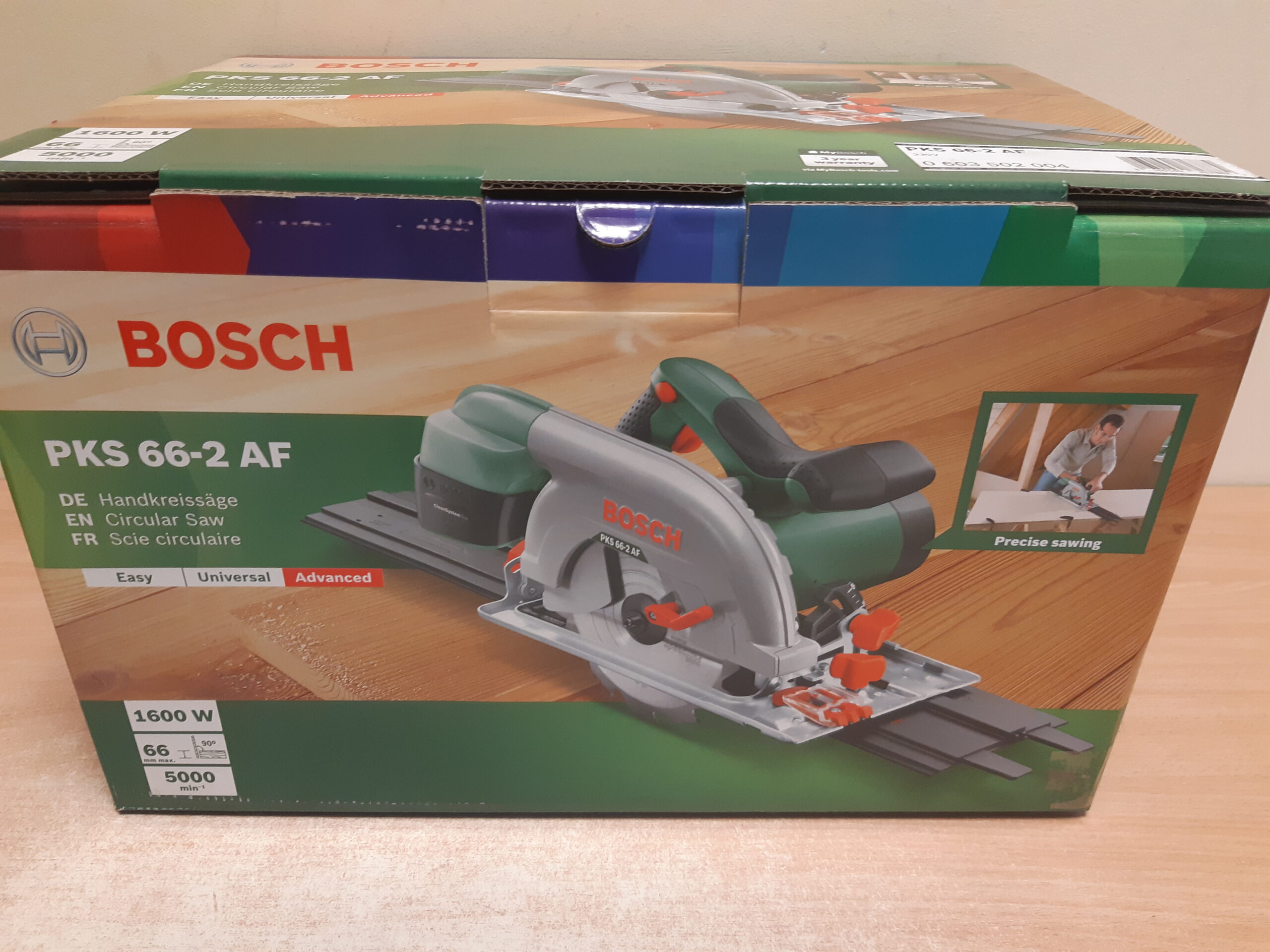Tools24 - ketassaag Bosch + juhtsiin PKS66-2AF-1