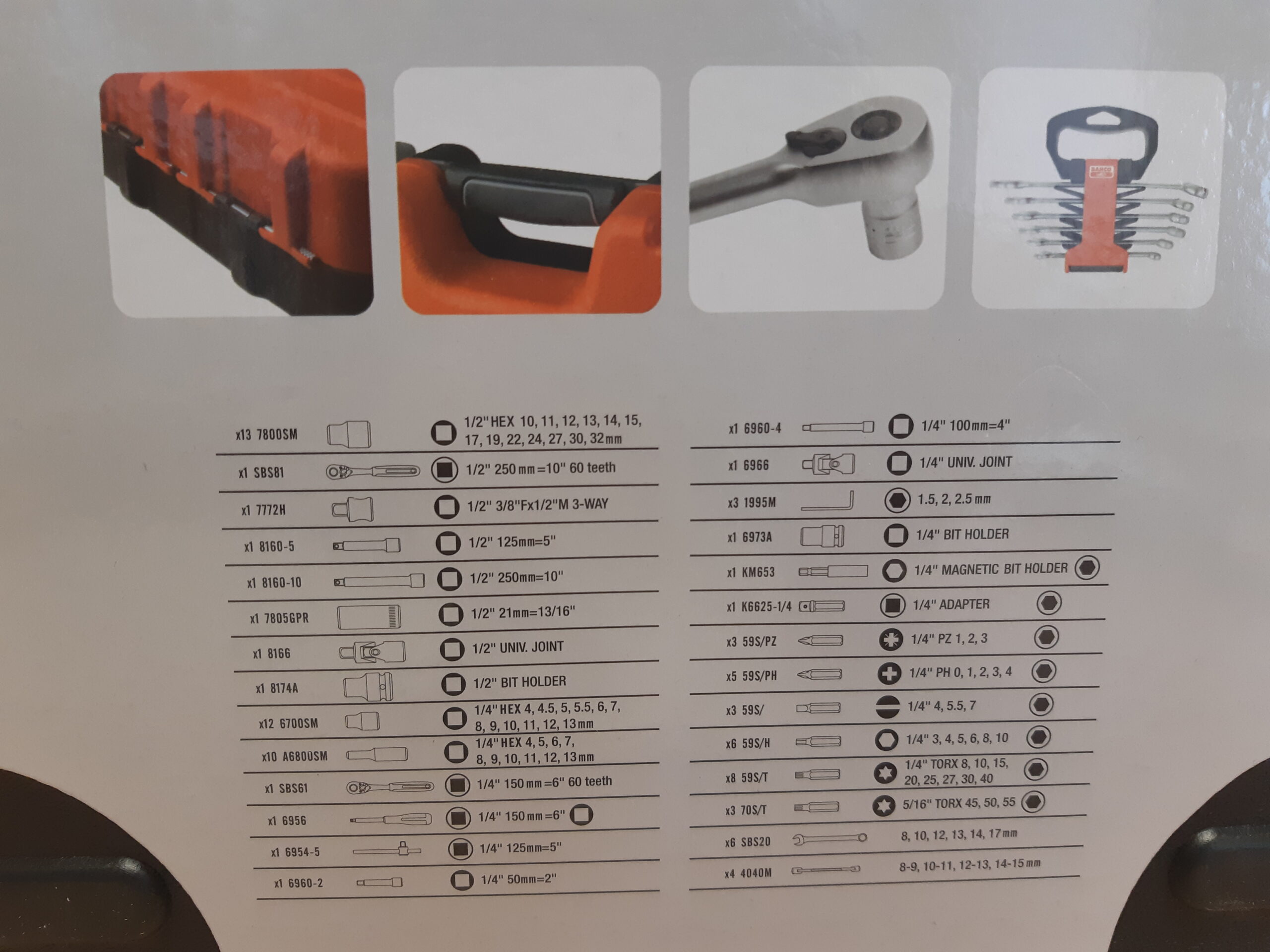 Tools24 - Bahco padrunvõtmete tööriistakomplekt S910-2