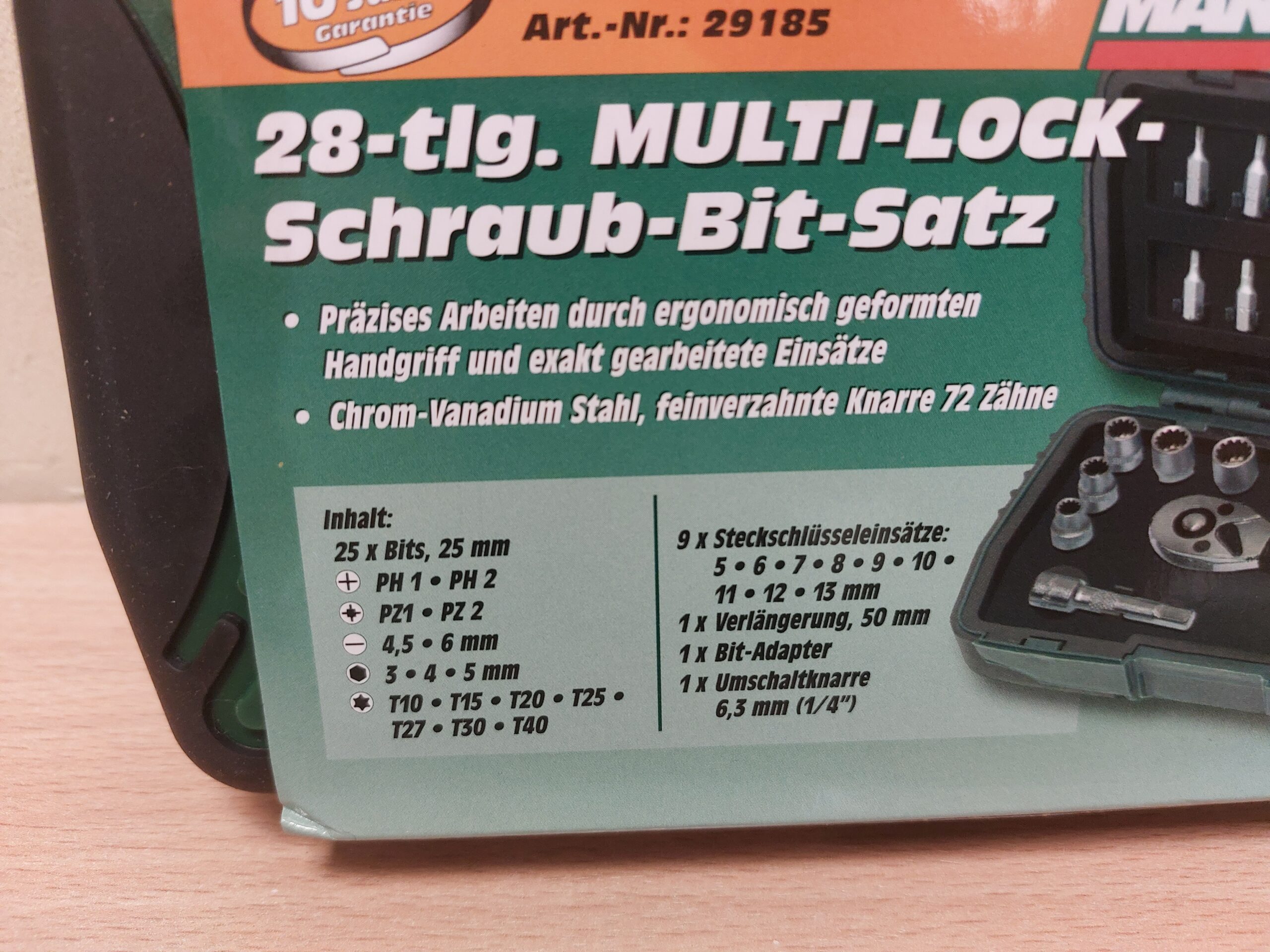 Tools24.ee - padrunvõtmete komplekt multi-lock M29185-1