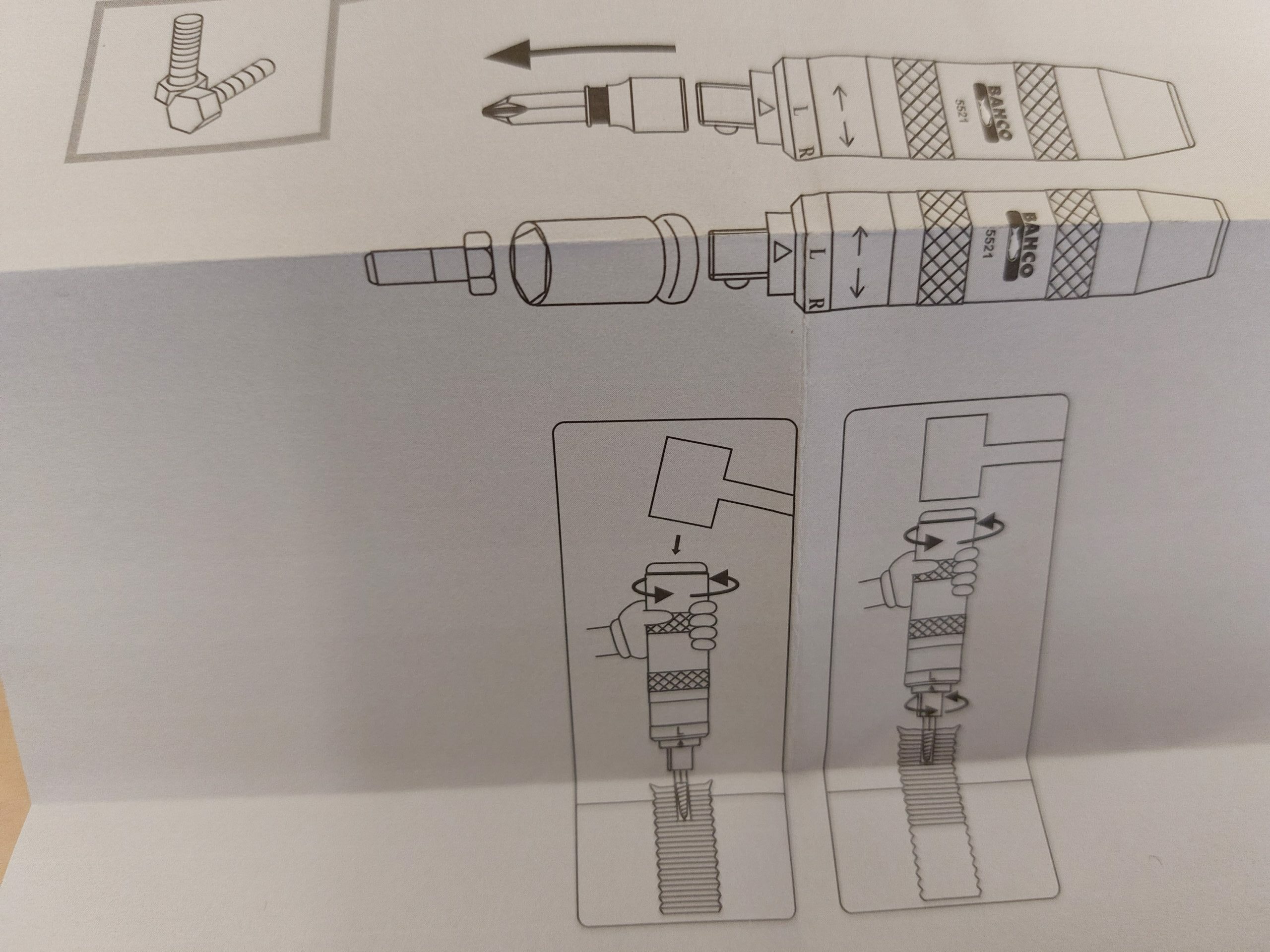 Tools24.ee - Bahco löökkruvikeeraja 5521-8